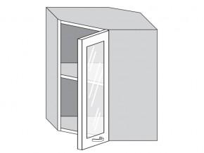 1.60.3у Шкаф настенный (h=720) угловой на 600мм со стекл. дверцей в Верхотурье - verhoture.магазин96.com | фото