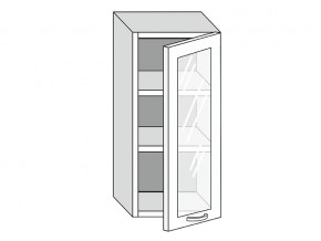 19.40.3 Шкаф настенный (h=913) на 400мм с 1-ой стекл. дверцей в Верхотурье - verhoture.магазин96.com | фото