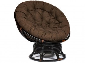 Кресло-качалка Papasan w 23/01 B с подушкой Antique brown, ткань Коричневый в Верхотурье - verhoture.магазин96.com | фото