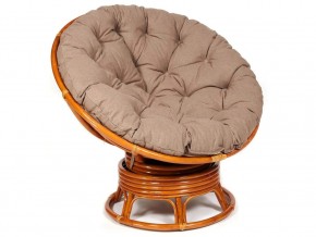 Кресло-качалка Papasan w 23/01 B с подушкой Cognac, экошерсть Коричневый в Верхотурье - verhoture.магазин96.com | фото