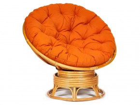 Кресло-качалка Papasan w 23/01 B с подушкой Honey, ткань Оранжевый в Верхотурье - verhoture.магазин96.com | фото