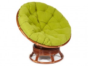 Кресло-качалка Papasan w 23/01 B с подушкой Pecan, флок Олива в Верхотурье - verhoture.магазин96.com | фото