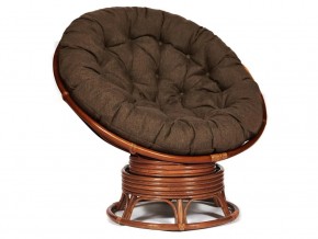 Кресло-качалка Papasan w 23/01 B с подушкой Pecan, ткань Коричневый в Верхотурье - verhoture.магазин96.com | фото